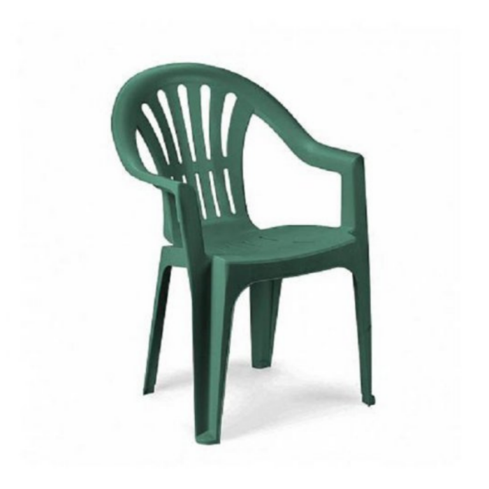 KONA Baštenska stolica plastična zelena